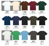 ファインジャージー Tシャツ　カラー
